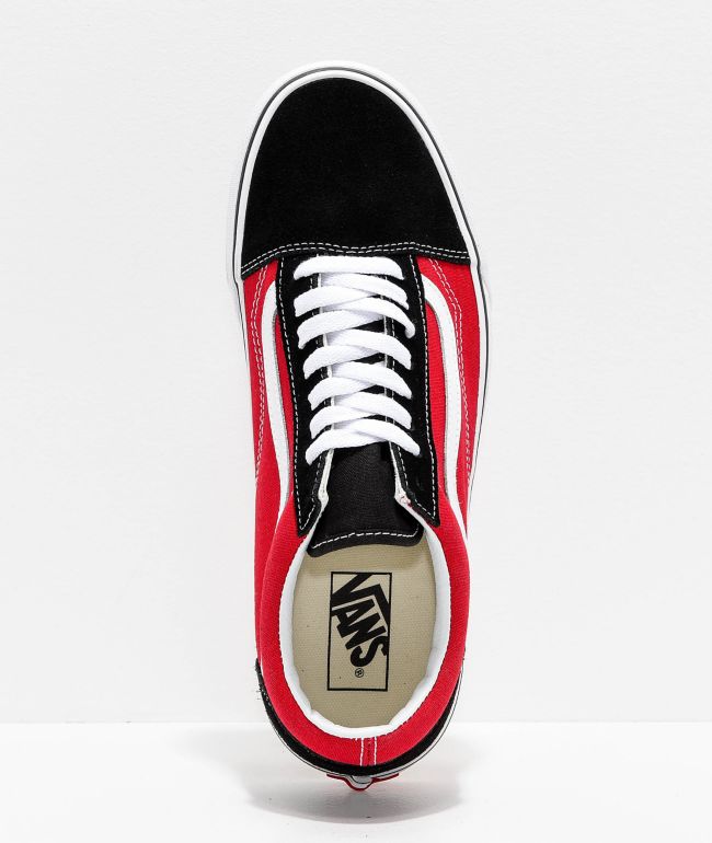 black red vans old skool